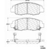 CENTRIC PARTS EXT WEAR PAD