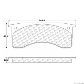 CENTRIC PARTS EXT WEAR PAD