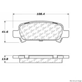 CENTRIC PARTS EXT WEAR PAD