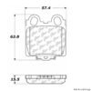 CENTRIC PARTS EXT WEAR PAD