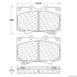 CENTRIC PARTS EXT WEAR PAD