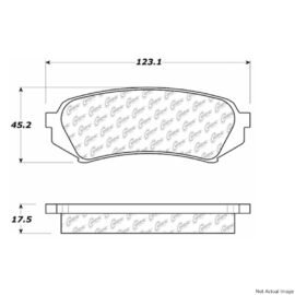 CENTRIC PARTS EXT WEAR PAD