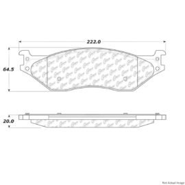 CENTRIC PARTS EXT WEAR PAD