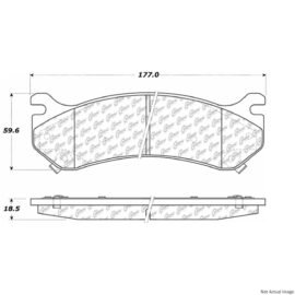 CENTRIC PARTS EXT WEAR PAD