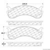 CENTRIC PARTS EXT WEAR PAD