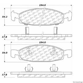 CENTRIC PARTS EXT WEAR PAD