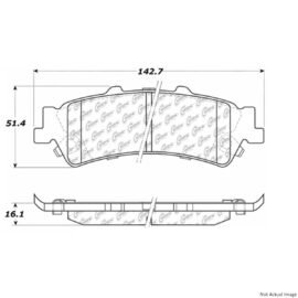CENTRIC PARTS EXT WEAR PAD