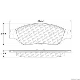 CENTRIC PARTS EXT WEAR PAD