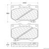 CENTRIC PARTS EXT WEAR PAD
