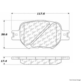 CENTRIC PARTS EXT WEAR PAD