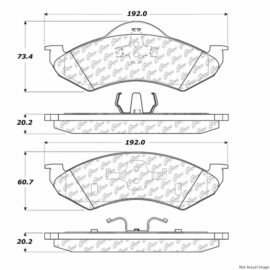 CENTRIC PARTS EXT WEAR PAD