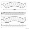 CENTRIC PARTS EXT WEAR PAD