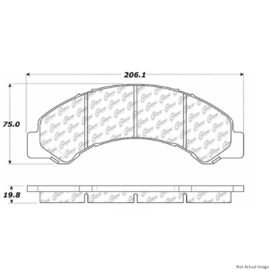 CENTRIC PARTS EXT WEAR PAD