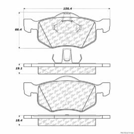 CENTRIC PARTS EXT WEAR PAD
