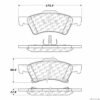 CENTRIC PARTS EXT WEAR PAD