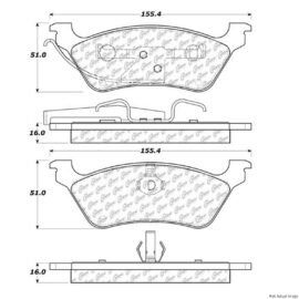 CENTRIC PARTS EXT WEAR PAD