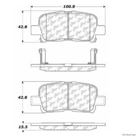 CENTRIC PARTS EXT WEAR PAD