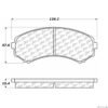 CENTRIC PARTS EXT WEAR PAD