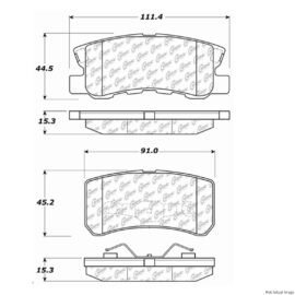 CENTRIC PARTS EXT WEAR PAD