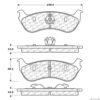 CENTRIC PARTS EXT WEAR PAD