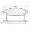 CENTRIC PARTS EXT WEAR PAD
