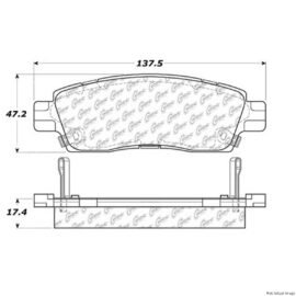 CENTRIC PARTS EXT WEAR PAD