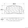 CENTRIC PARTS EXT WEAR PAD