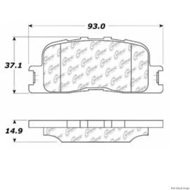 CENTRIC PARTS EXT WEAR PAD