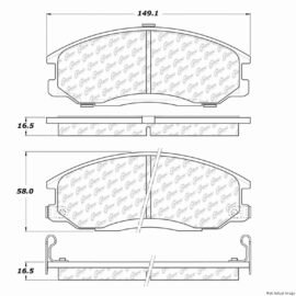 CENTRIC PARTS EXT WEAR PAD