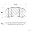 CENTRIC PARTS EXT WEAR PAD