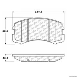 CENTRIC PARTS EXT WEAR PAD