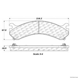CENTRIC PARTS EXT WEAR PAD