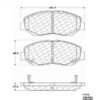 CENTRIC PARTS EXT WEAR PAD