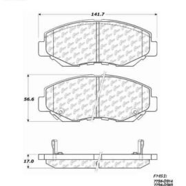 CENTRIC PARTS EXT WEAR PAD