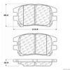 CENTRIC PARTS EXT WEAR PAD