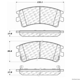 CENTRIC PARTS EXT WEAR PAD