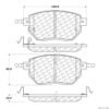 CENTRIC PARTS EXT WEAR PAD