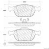 CENTRIC PARTS EXT WEAR PAD