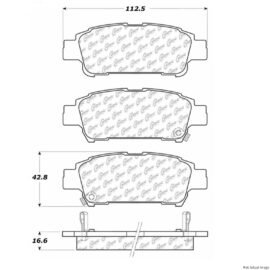 CENTRIC PARTS EXT WEAR PAD