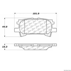 CENTRIC PARTS EXT WEAR PAD
