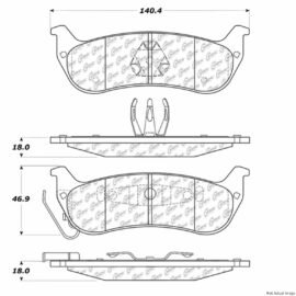 CENTRIC PARTS EXT WEAR PAD