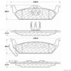 CENTRIC PARTS EXT WEAR PAD