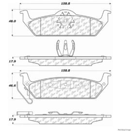 CENTRIC PARTS EXT WEAR PAD
