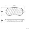 CENTRIC PARTS EXT WEAR PAD