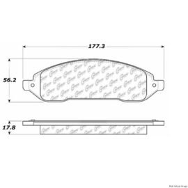 CENTRIC PARTS EXT WEAR PAD