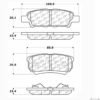 CENTRIC PARTS EXT WEAR PAD
