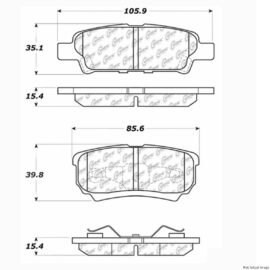 CENTRIC PARTS EXT WEAR PAD