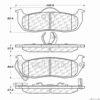 CENTRIC PARTS EXT WEAR PAD