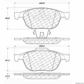 CENTRIC PARTS EXT WEAR PAD