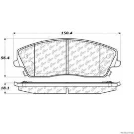CENTRIC PARTS EXT WEAR PAD